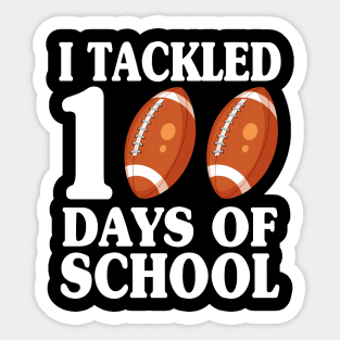 I tackled 100 days school Sticker